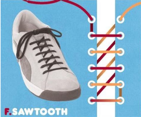 sawtooth lace shoes tutorial.